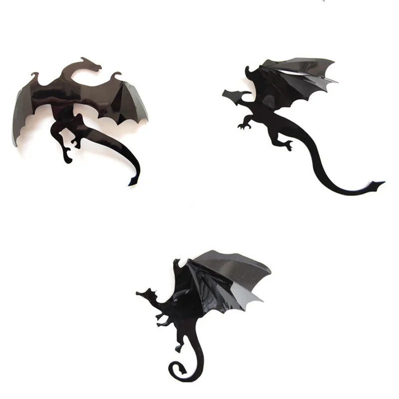 7Pcs/Set Fantasy Halloween Dragon Wall Stickers - Image 5