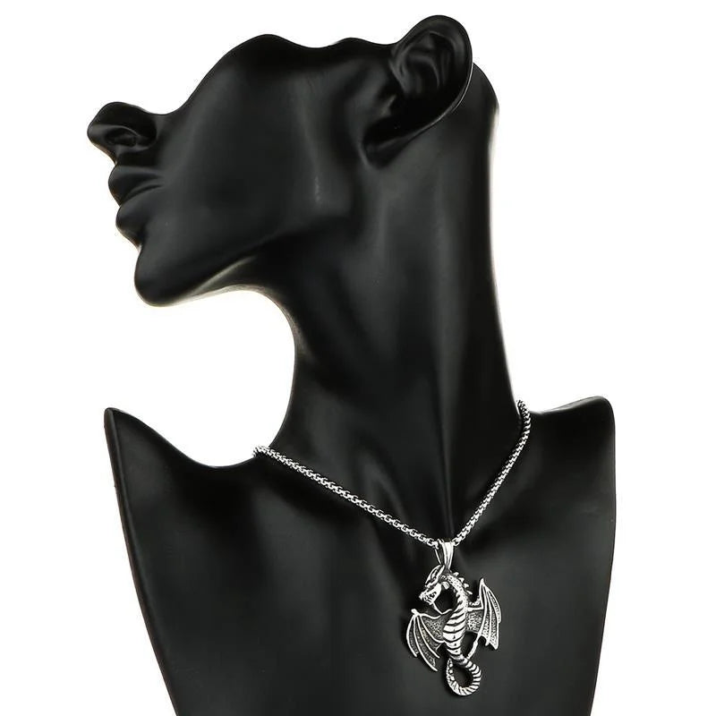 Dragon Shape Pendant Necklace - Image 4