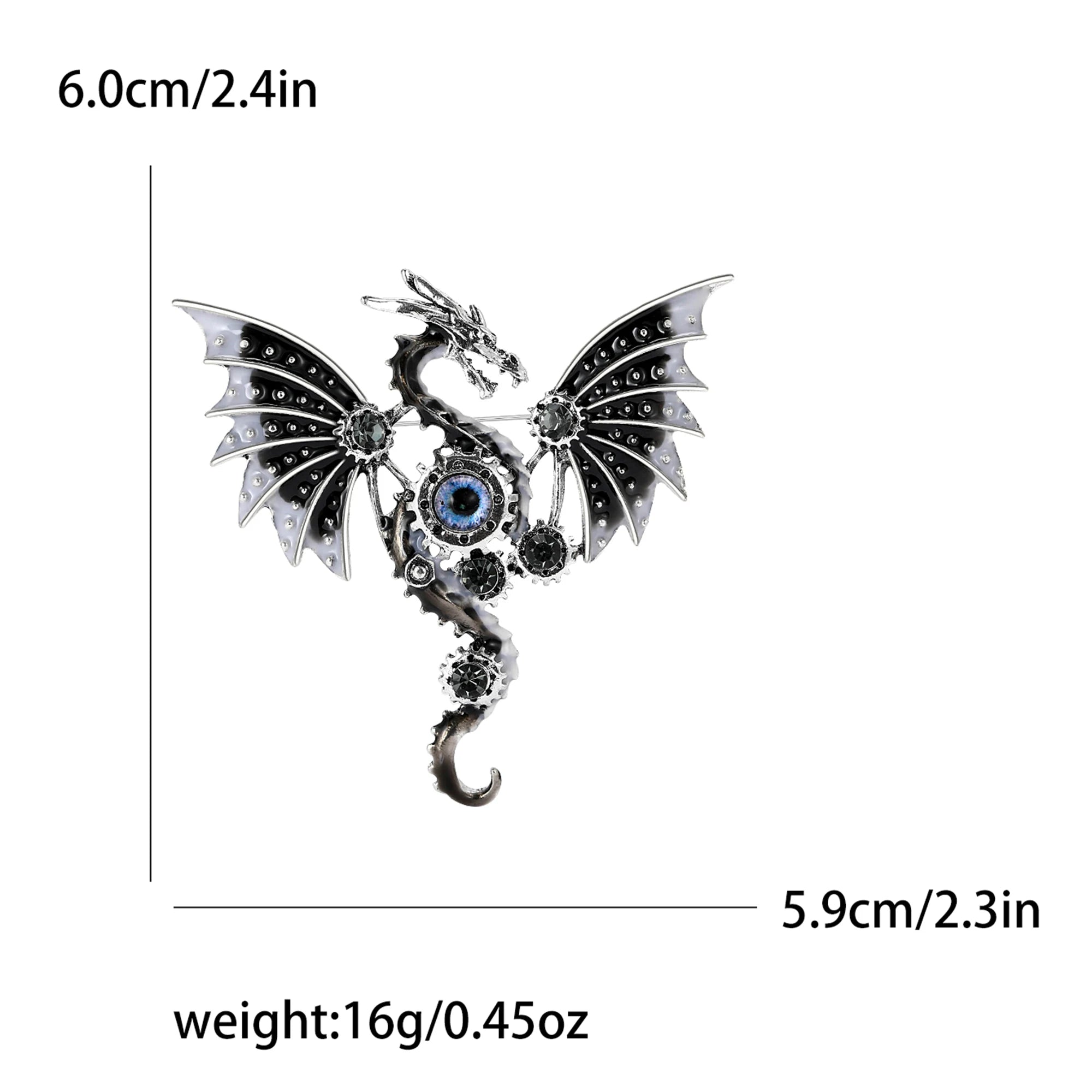 Enamel Dragon Pins for Women Rhinestone Flying Dragons Animal Brooch Banquet Party Backpack Gifts Jewelry Accessories - Image 10