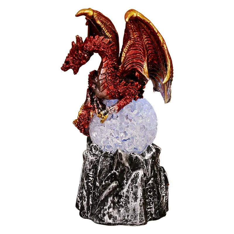 Dragon Egg Resin Ornament with LED Light – Halloween & Home Decoration Night Light Sculpture - Image 5