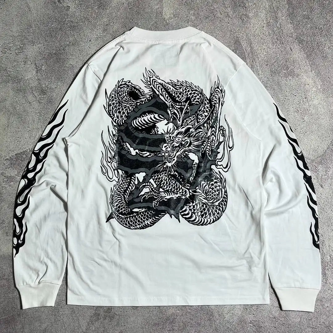 American Street Style Dragon Graffiti Hoodie - Image 5