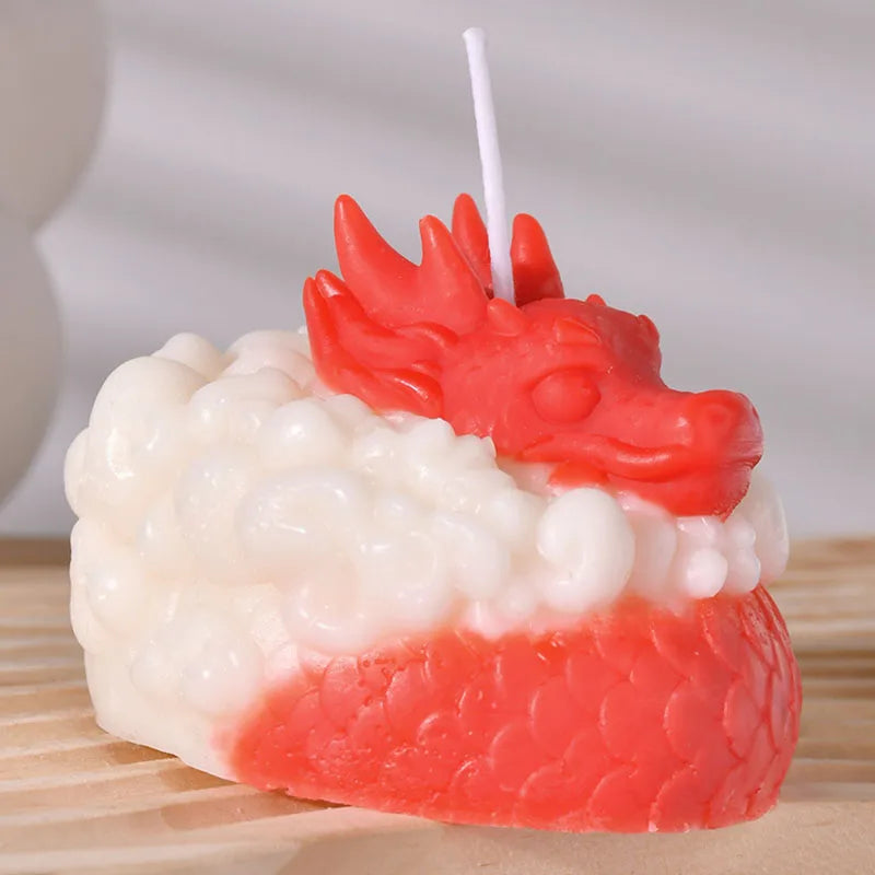 3D Animal Dragon Candle Silicone Mold – DIY Handmade Chinese Dragon Aroma Candle & Resin Mold - Image 5