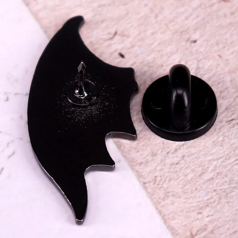 Dragon Wing Enamel Pin – Moon, Stars & Snow Mountain Badge Inspired by ACOTAR | Fantasy Jewelry Gift - Image 2