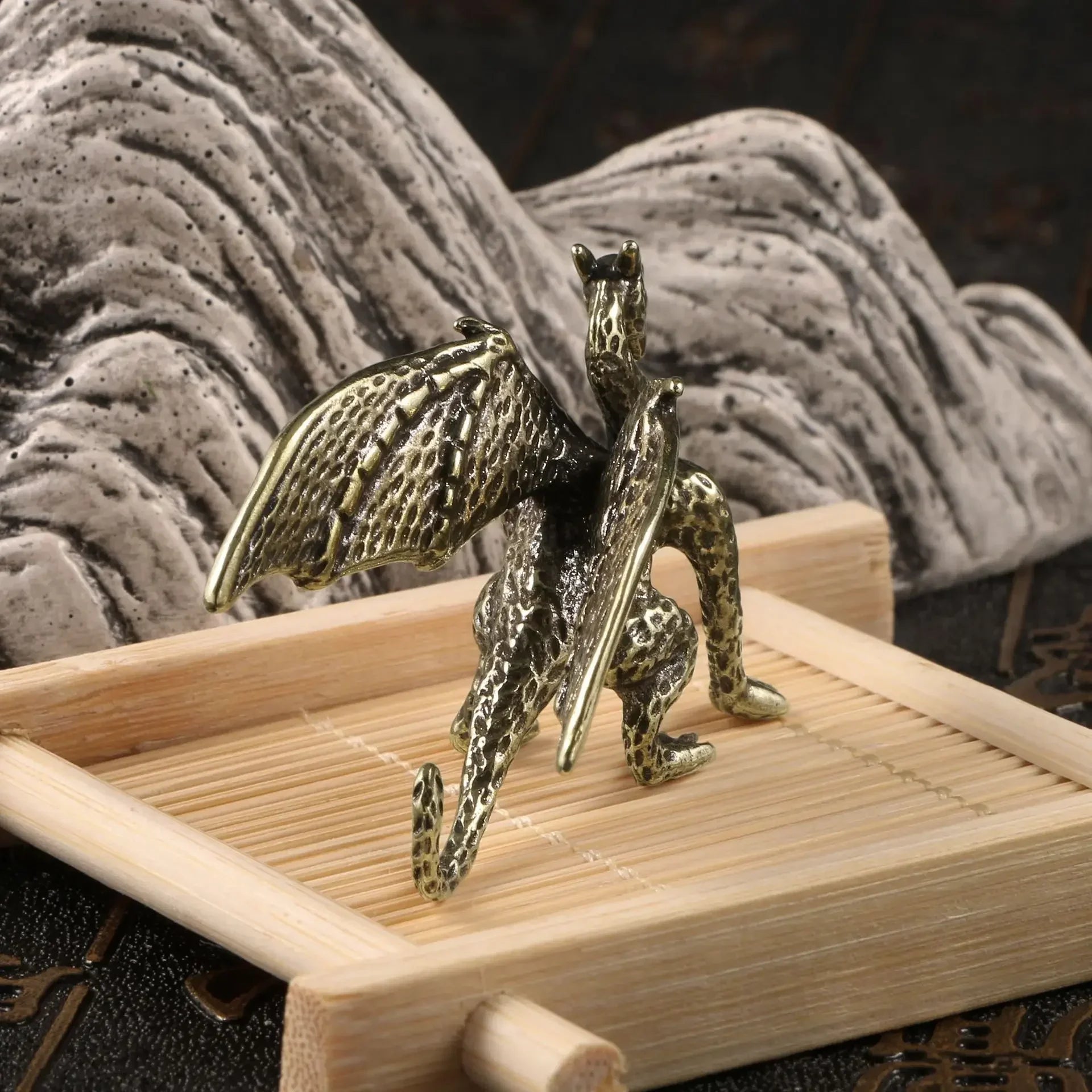 European Style Brass Dragon Desk Decoration - Image 2