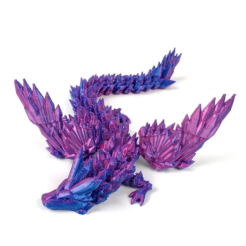 3D Printing Dragon Ornaments Sculpture – Flexible Articulated Dragon Crafts | Creative Kid Interaction Toys & Decorative Figurines - Image 8