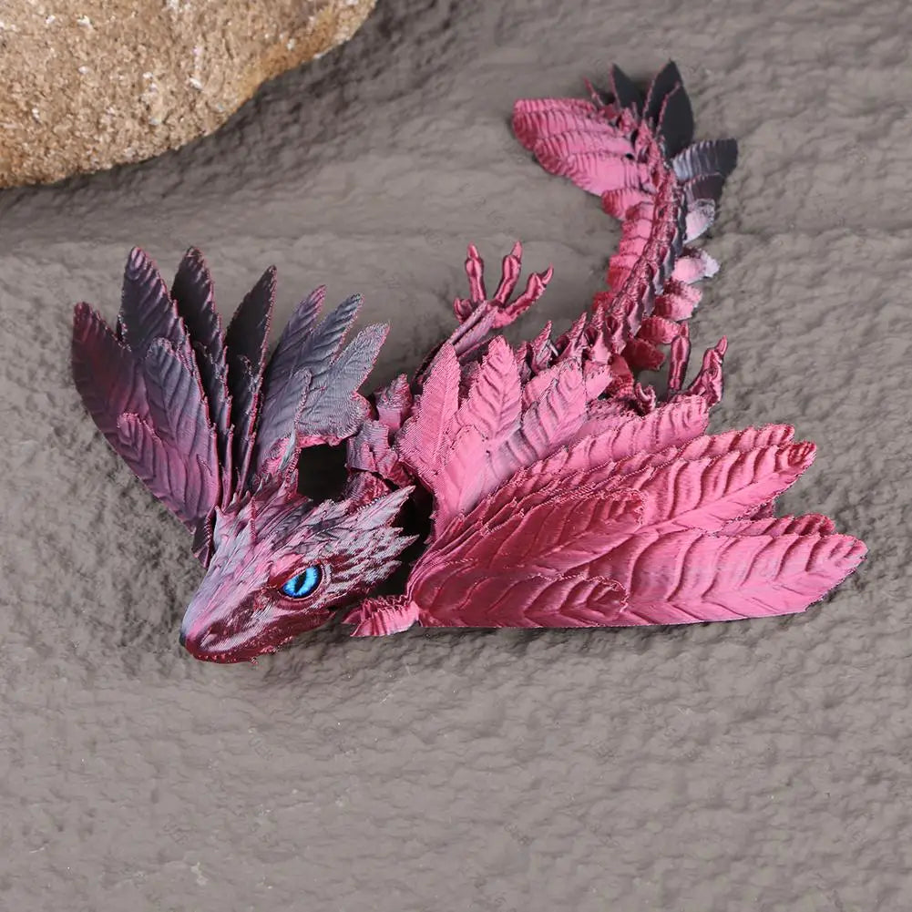 3D Printed Realistic Dragon with Wings - Image 6