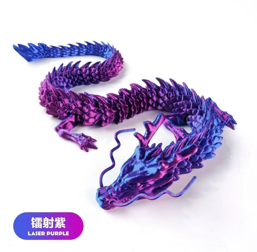 3D Printed Chinese Dragon – 60CM / 45CM / 30CM Model for Desktop Decoration & Office Ornaments - Image 2