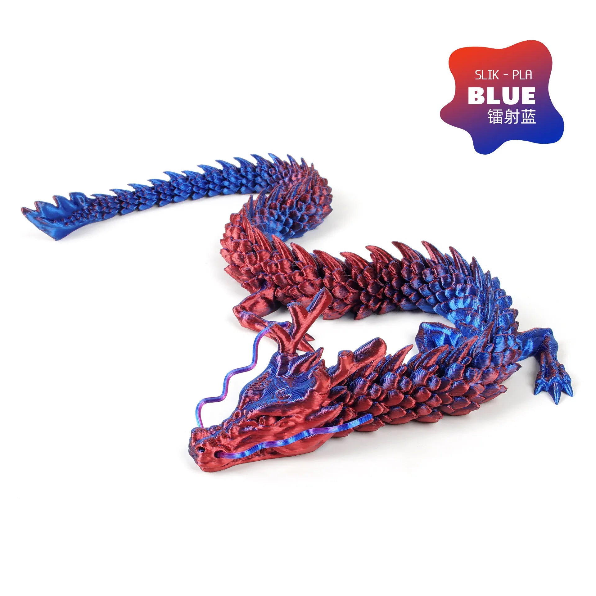 180cm Huge 3D Printed Jointed Loong Figurine – Creative Dragon Ornament for Plants, Rockery & Fish Tank Landscaping Decoration - Image 12