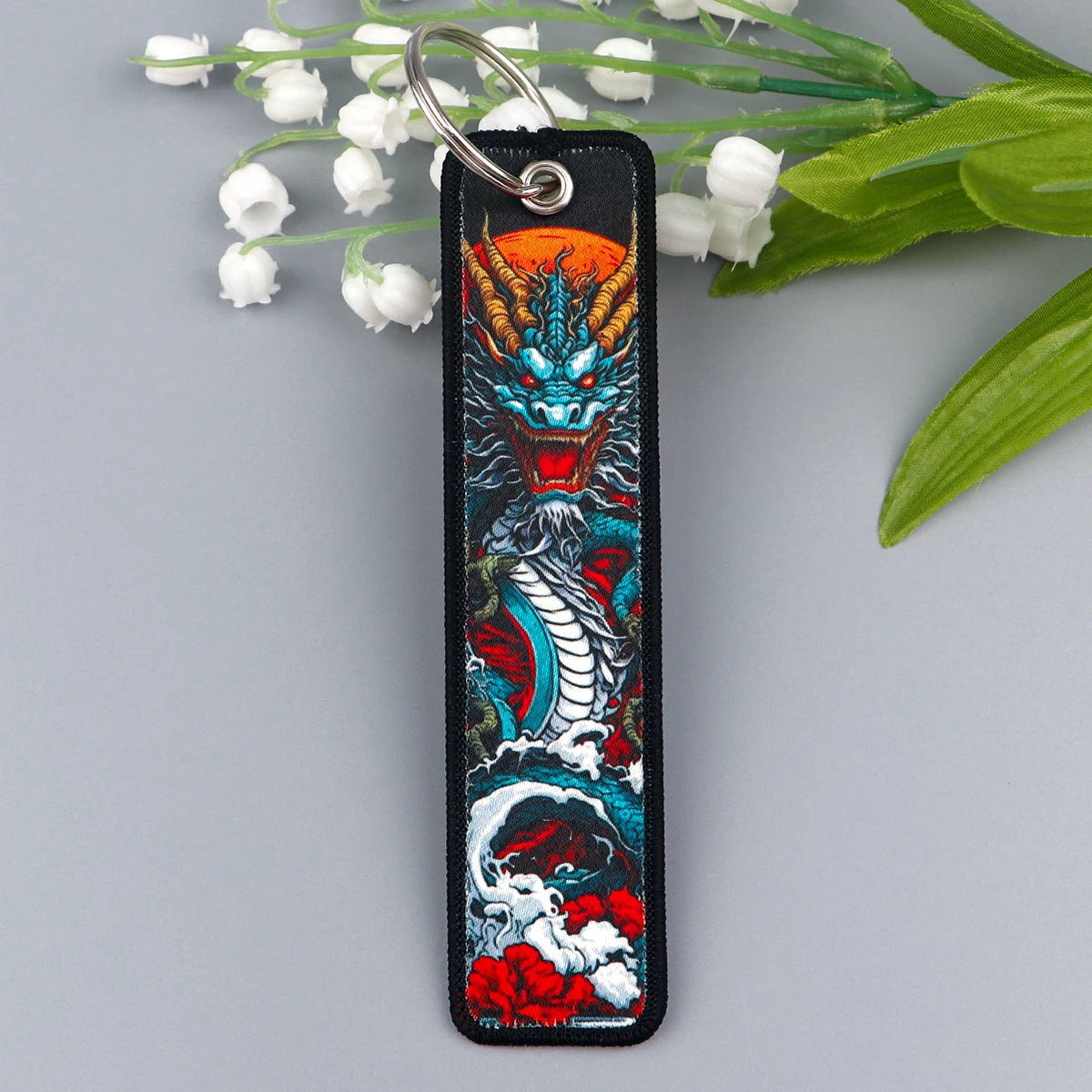 Cool Dragon Embroidery Key Fobs - Image 5