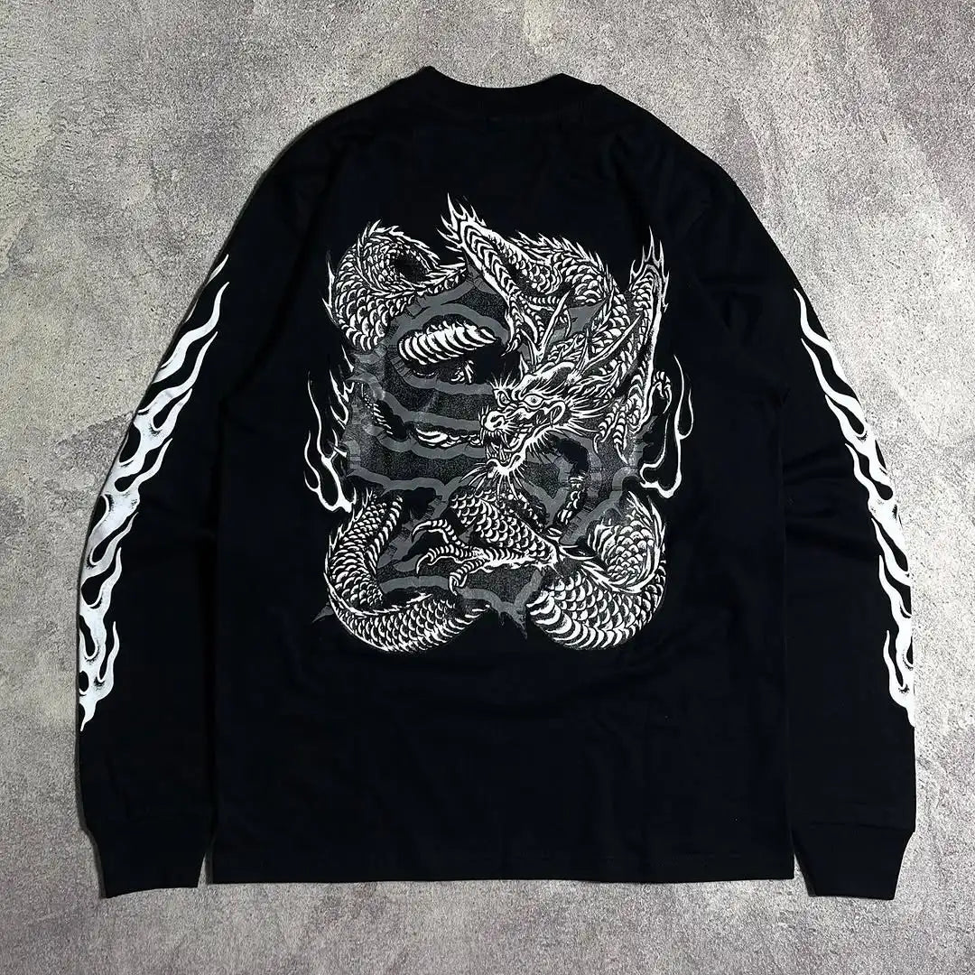 American Street Style Dragon Graffiti Hoodie