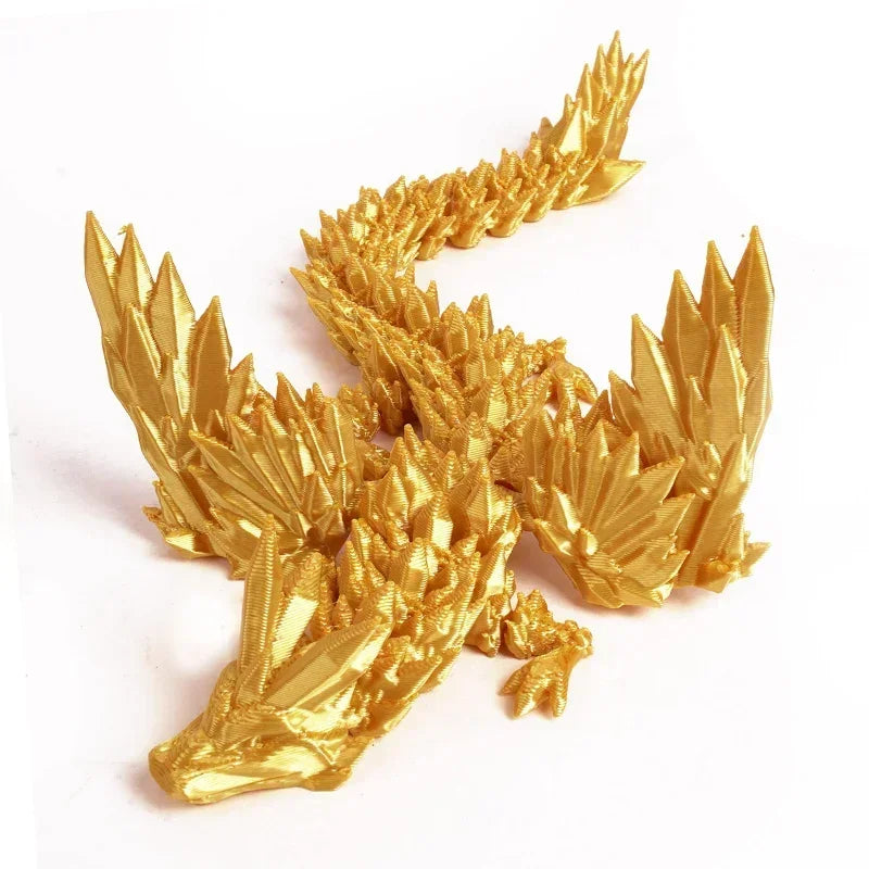3D Printing Dragon Ornaments Sculpture – Flexible Articulated Dragon Crafts | Creative Kid Interaction Toys & Decorative Figurines - Image 4