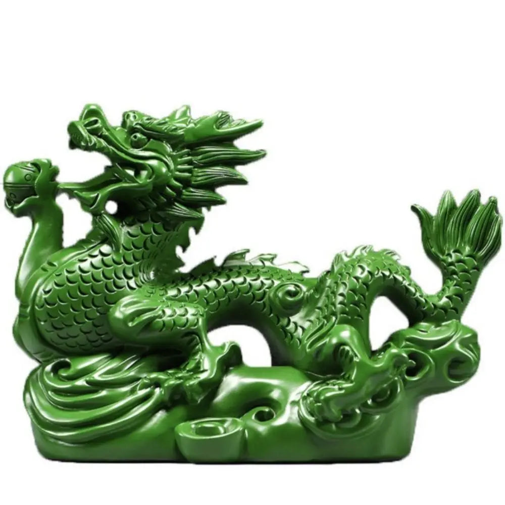 4 Inches Wooden Chinese Feng Shui Dragon Statue – Office & Home Tabletop Decor, Fortune 2024 New Year Ornament - Image 9