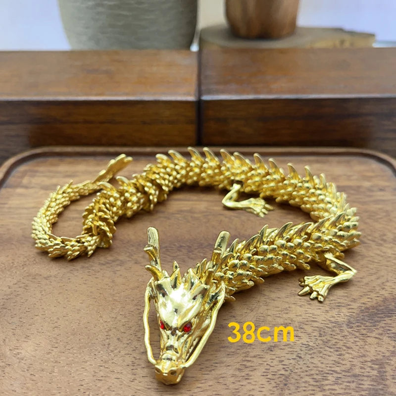 3D Alloy Dragon Model – Rotatable Dragon Tabletop Statue & Creative Kids’ Toy Gift - Image 9