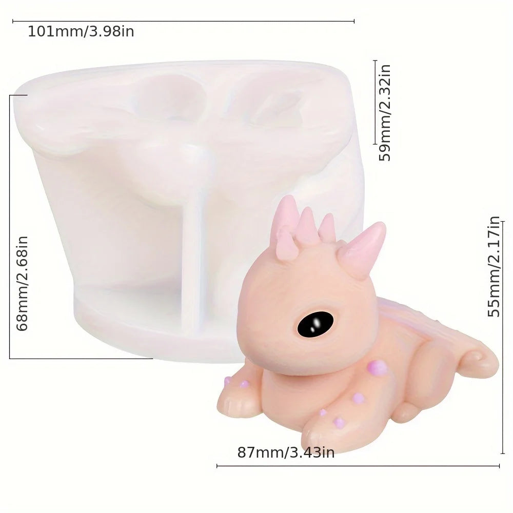 Cutie Dinosaur & Baby Sleep Shape Candle Moulds – Animal & Dragon Silicone Resin Moulds for Crafts - Image 9