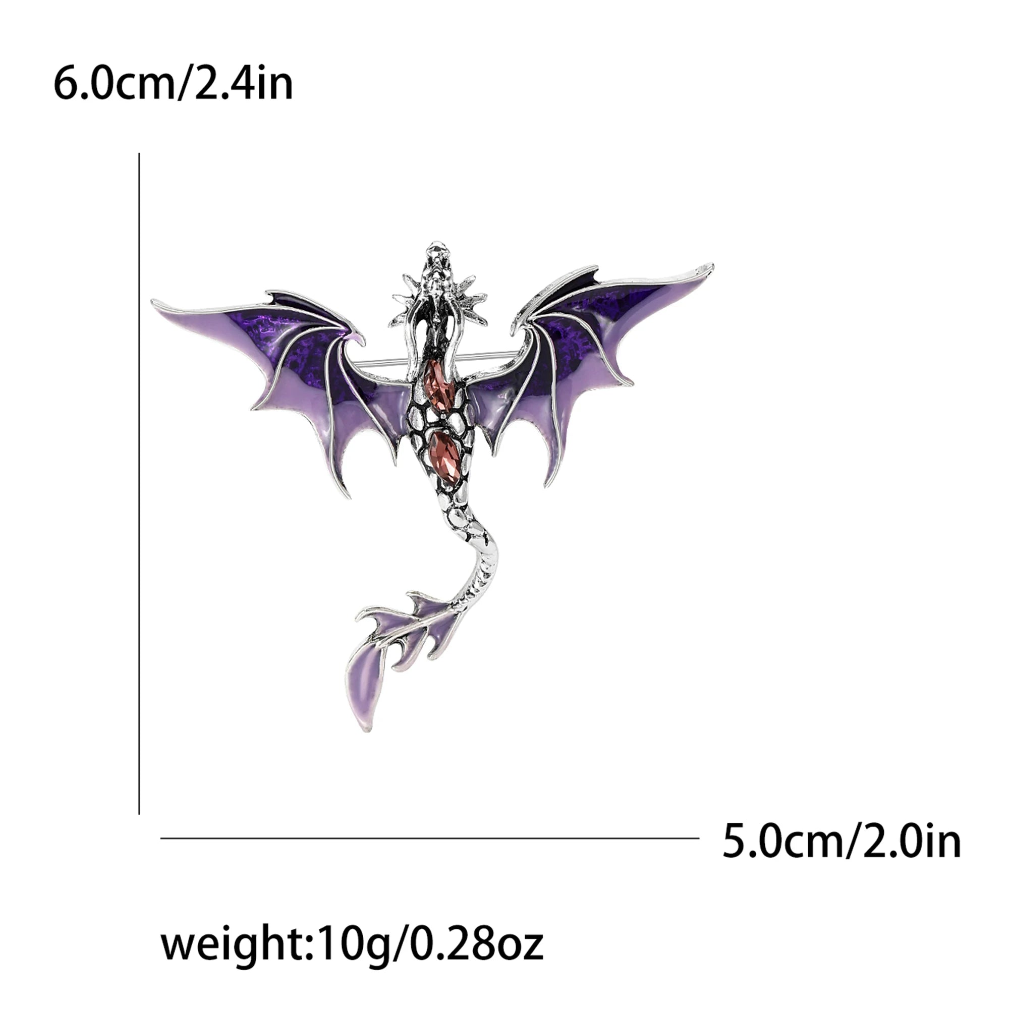 Enamel Dragon Pins for Women Rhinestone Flying Dragons Animal Brooch Banquet Party Backpack Gifts Jewelry Accessories - Image 21