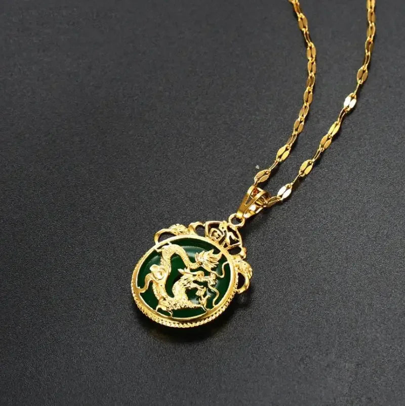 Fashionable and Creative Dragon Necklace – Personalized Trendy Lucky Amulet for Men & Women - Image 2