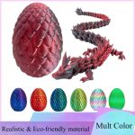 3D Printed Dragon Egg with Articulated Dragon
