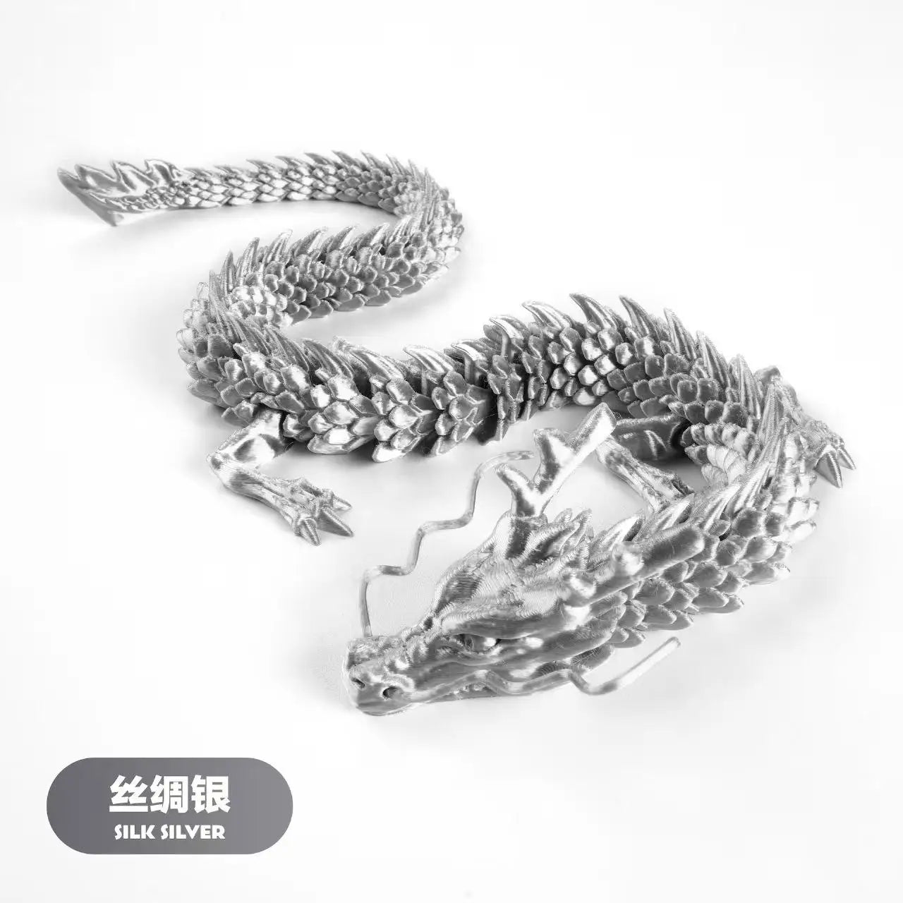 3D Printed Chinese Dragon – 60CM / 45CM / 30CM Model for Desktop Decoration & Office Ornaments - Image 9