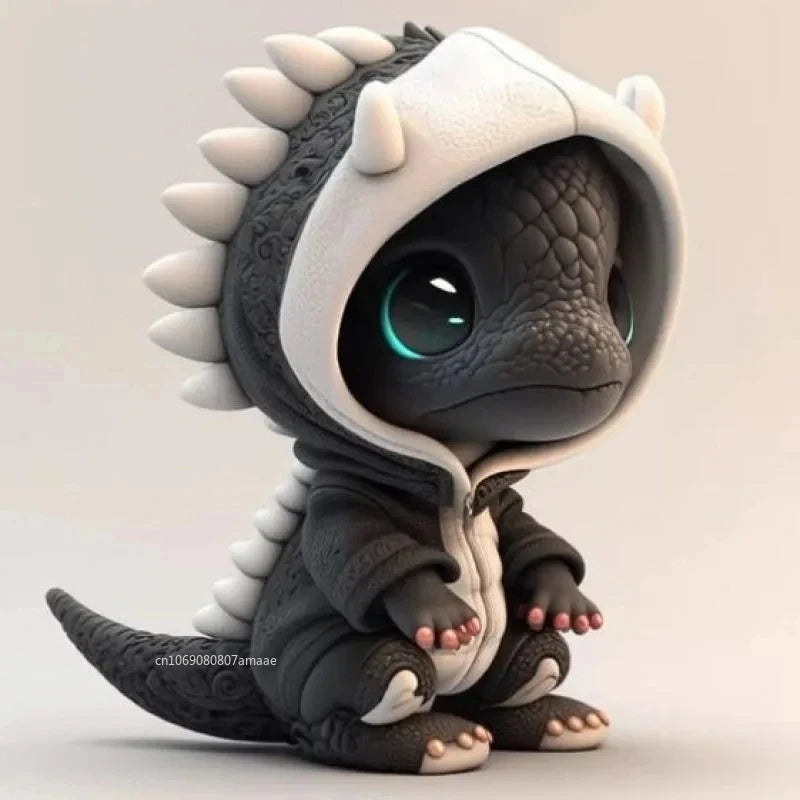 Cool Baby Dragon Resin Statue - Image 4