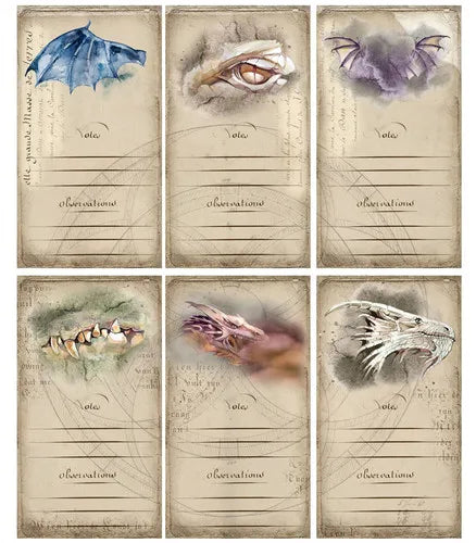 1 Pack Vintage Medieval Wizards and Dragons Stickers - Image 7