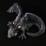 Creative Magic Black Flying Dragon Resin Ornament – Cool Home Decoration Statue Craft