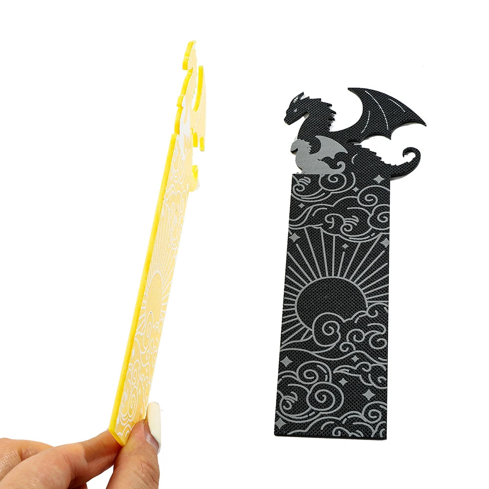 Goth Fourth Wings Dragon Cloud Sun Bookmark - Image 6