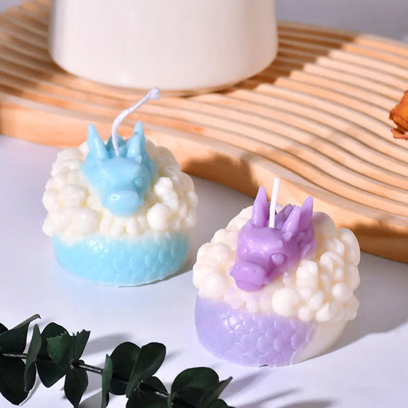 3D Animal Dragon Candle Silicone Mold – DIY Handmade Chinese Dragon Aroma Candle & Resin Mold - Image 3