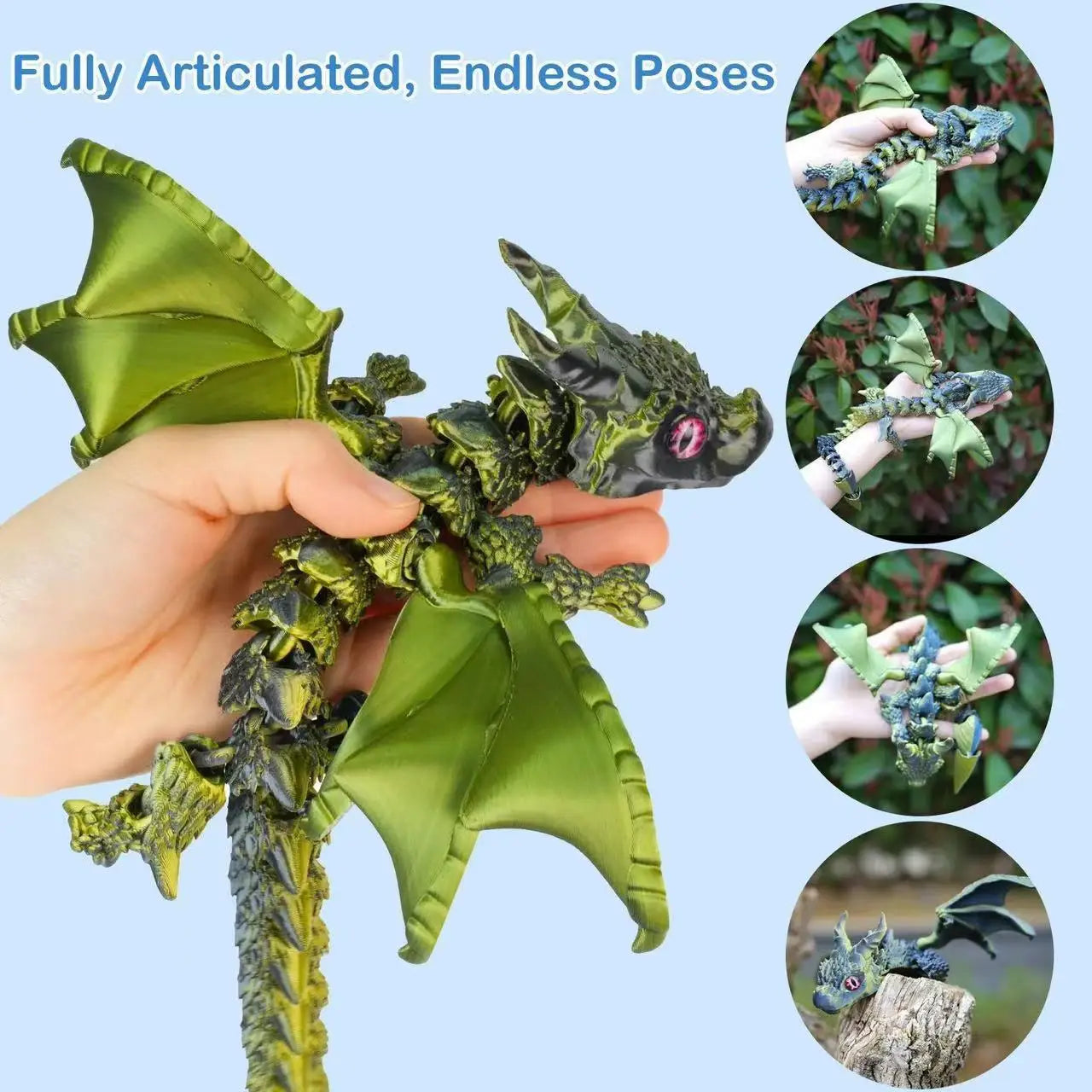 Fashion Home Decor 3D Printed Winged Carriage Dragon - Image 13