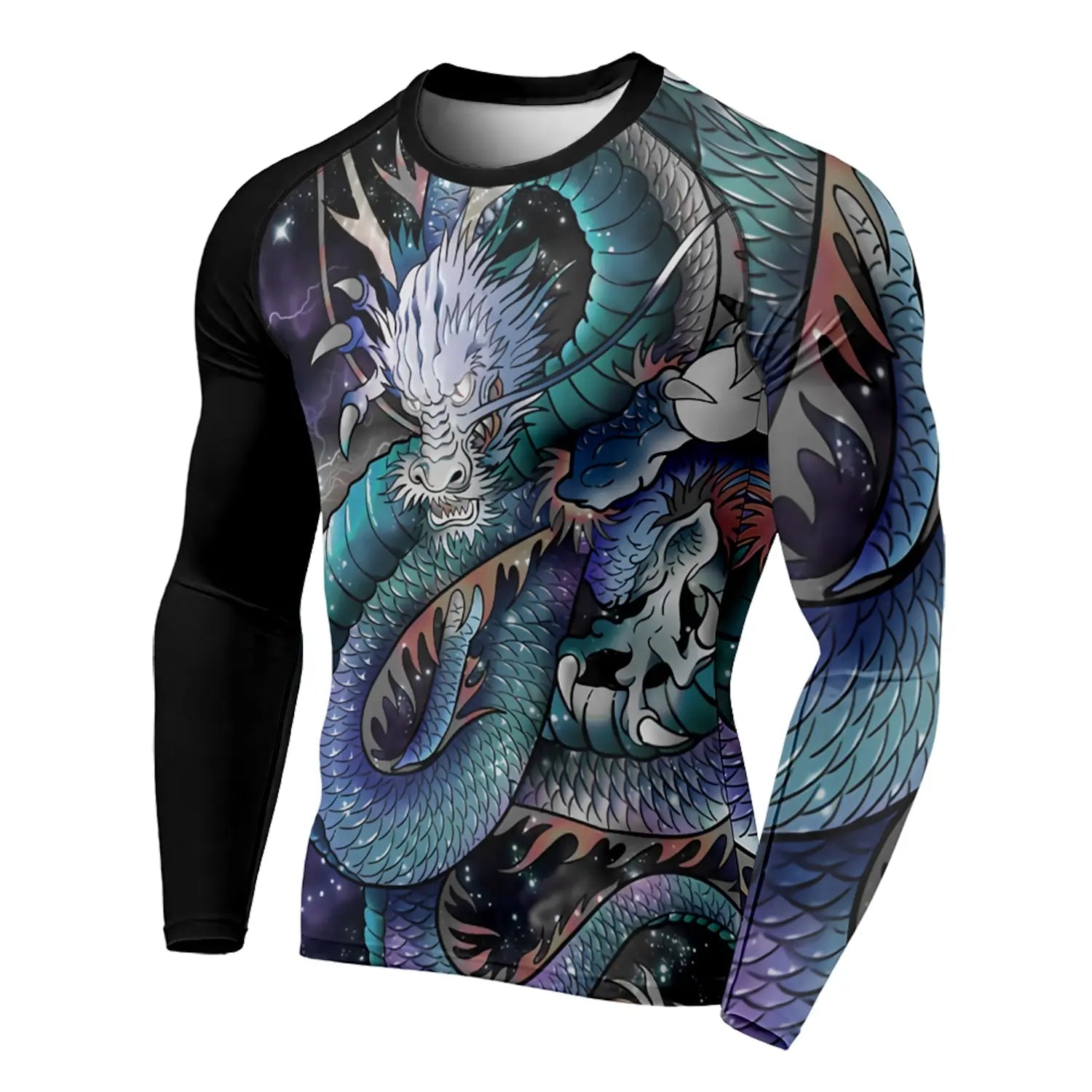3D Printed Dragon Pattern Menโs T-Shirt - Image 6