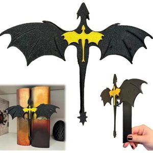1Pc Bookshelf Decor Dragon Book Insert β Fourth Wing Double Dragon 3D Bookmark & Bookend