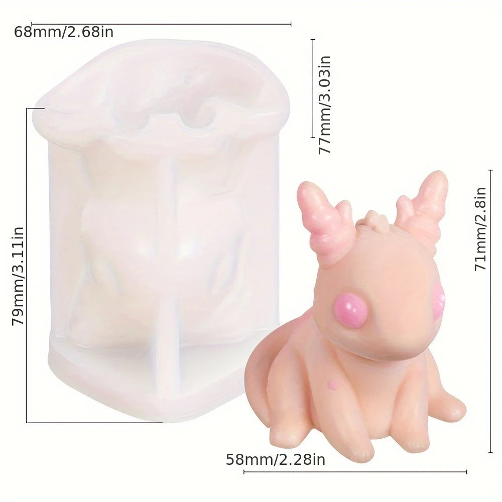 Cutie Dinosaur & Baby Sleep Shape Candle Moulds – Animal & Dragon Silicone Resin Moulds for Crafts - Image 10