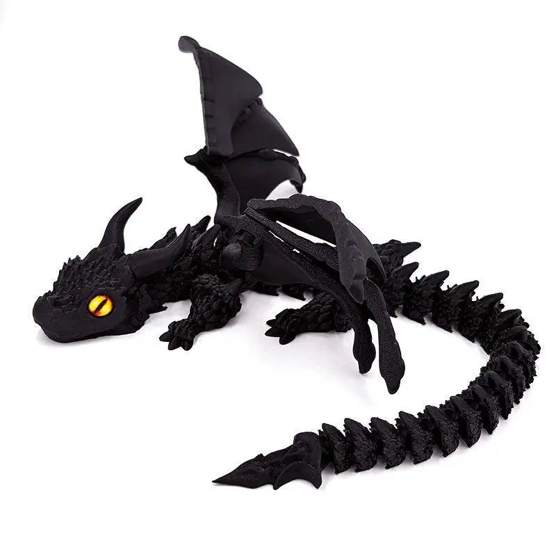 3D Printed Winged Carriage Dragon Figurine with Random Eyes & Art Deco Resin Dragon Sculpture – Tabletop Animal Theme Deco 1PC 2025 - Image 16