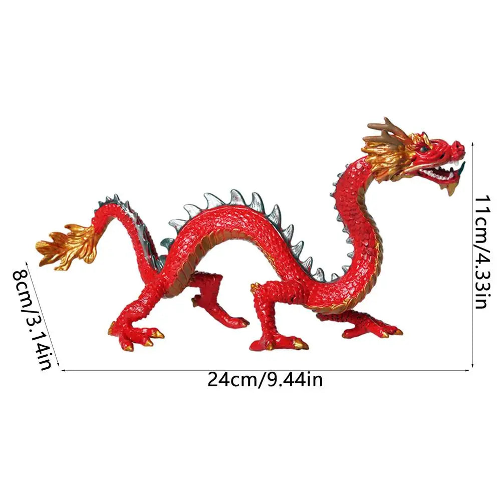 Feng Shui Dragon Statue – Lucky Chinese Dragon Decor, Realistic Table Sculpture for Living Room & Shelf - Image 9