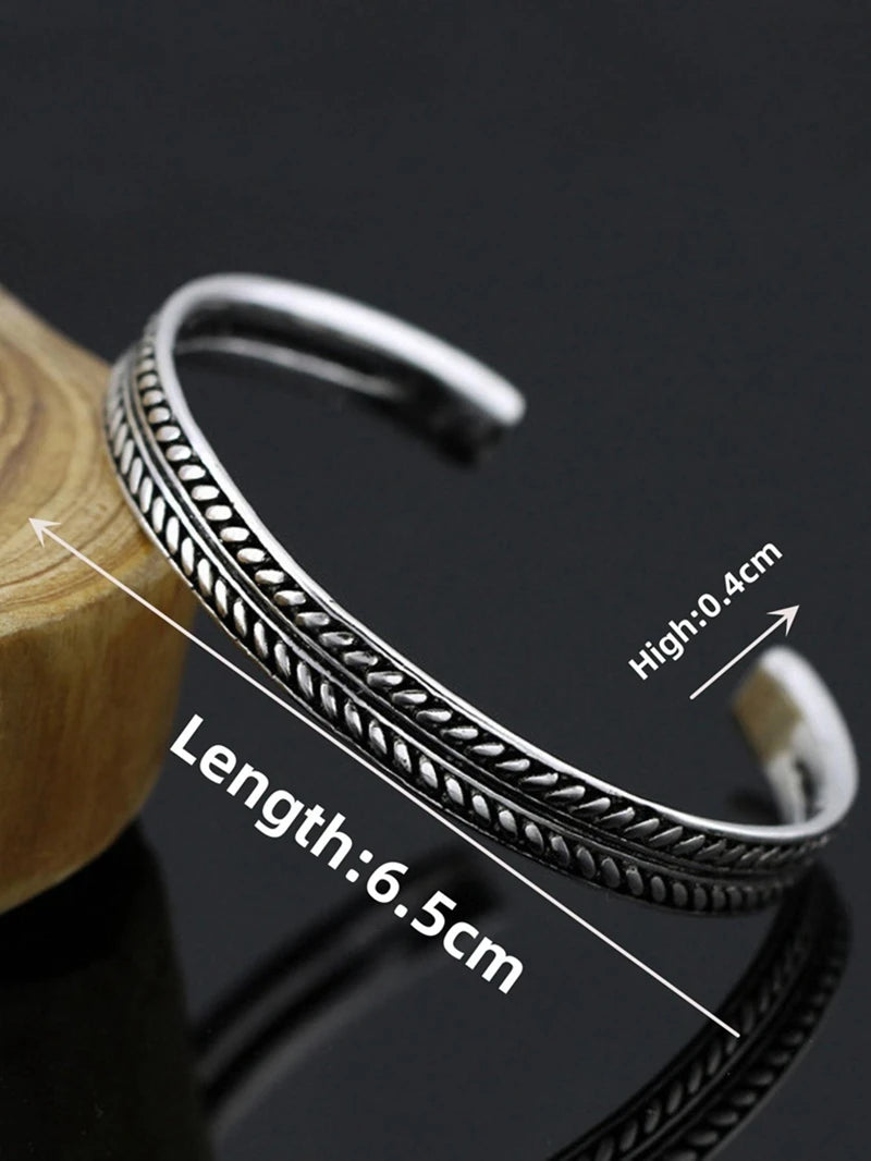 Goth Hip Hop Dragon Head Open Menβs Viking Bangle Wristband Cuff Bracelets - Image 5