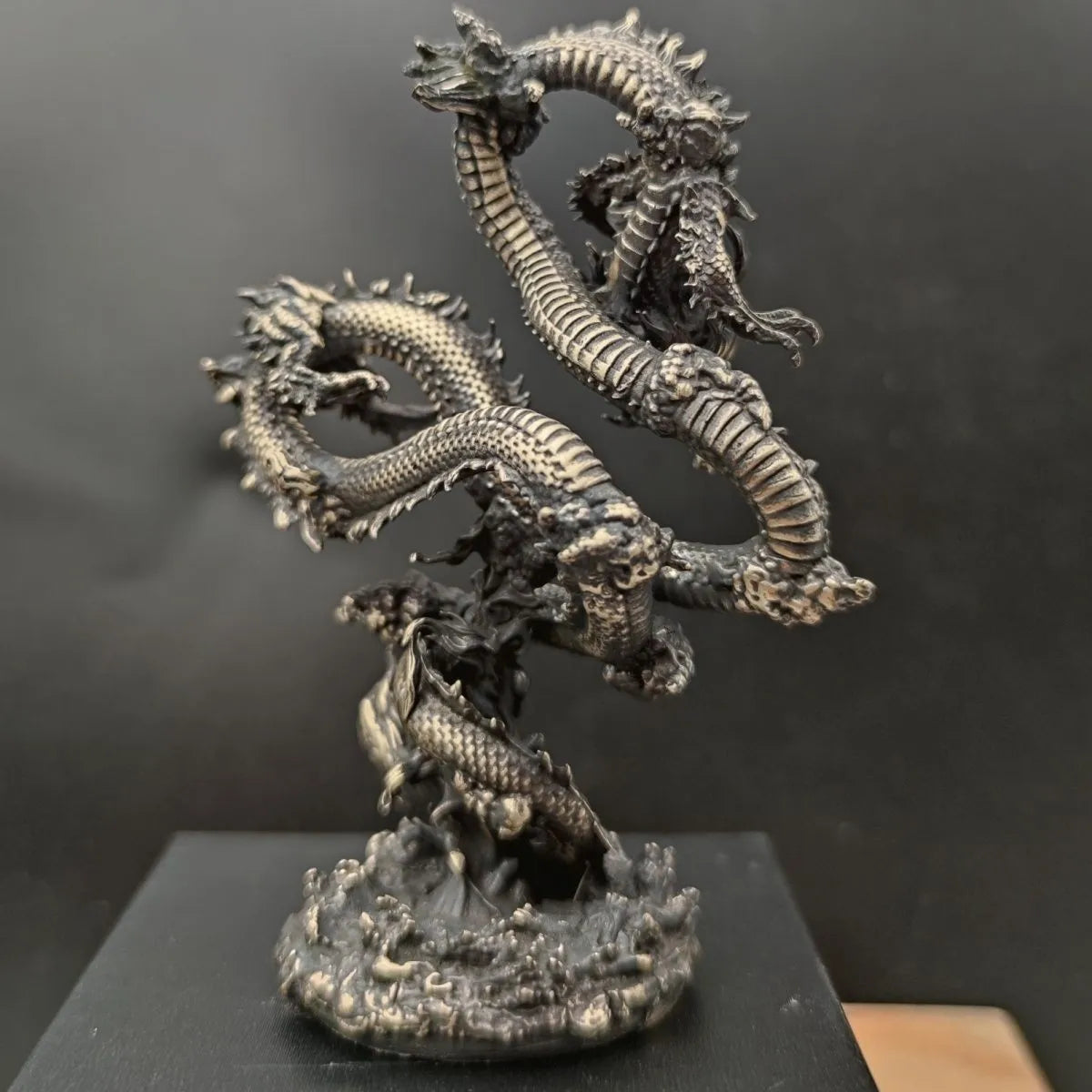 Creative Oriental Dragon Bronze Statue - Image 6