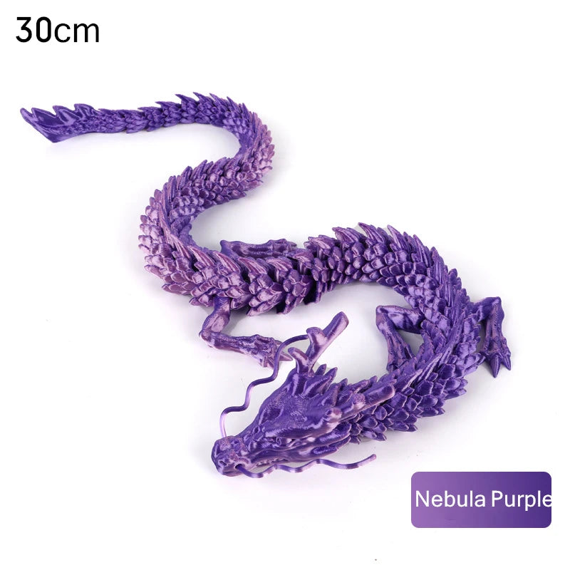 150cm Huge 3D Printed Jointed Loong Dragon Ornament – Creative Decor for Plants, Rockery & Fish Tank Landscaping - Image 8