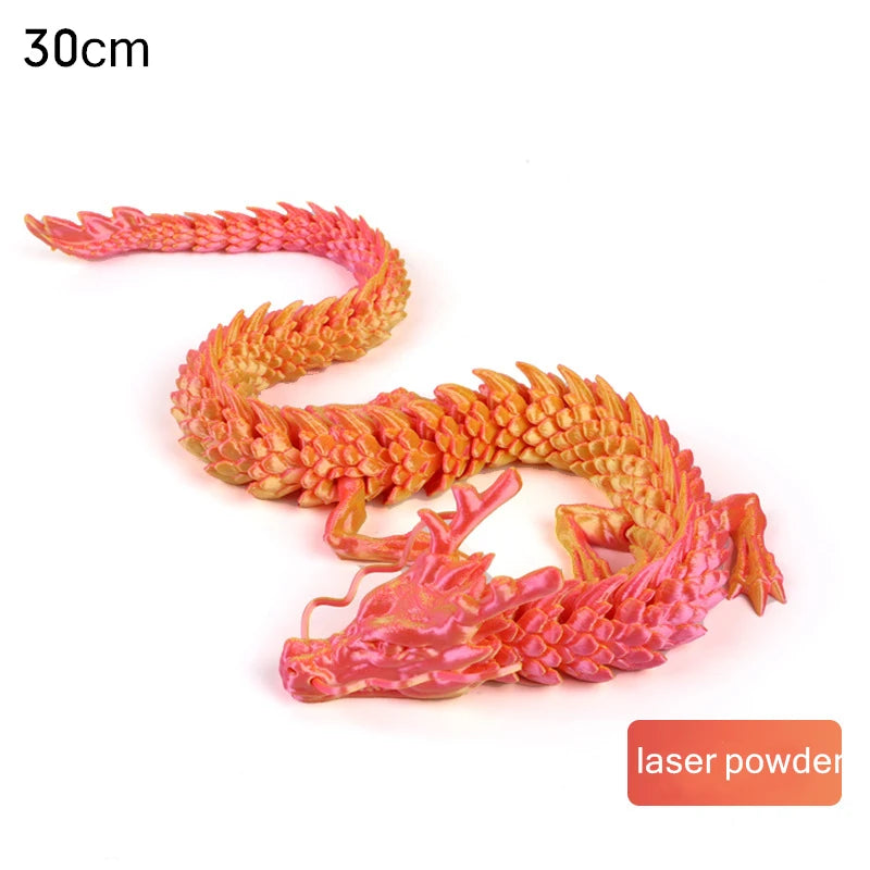 150cm Huge 3D Printed Jointed Loong Dragon Ornament – Creative Decor for Plants, Rockery & Fish Tank Landscaping - Image 11