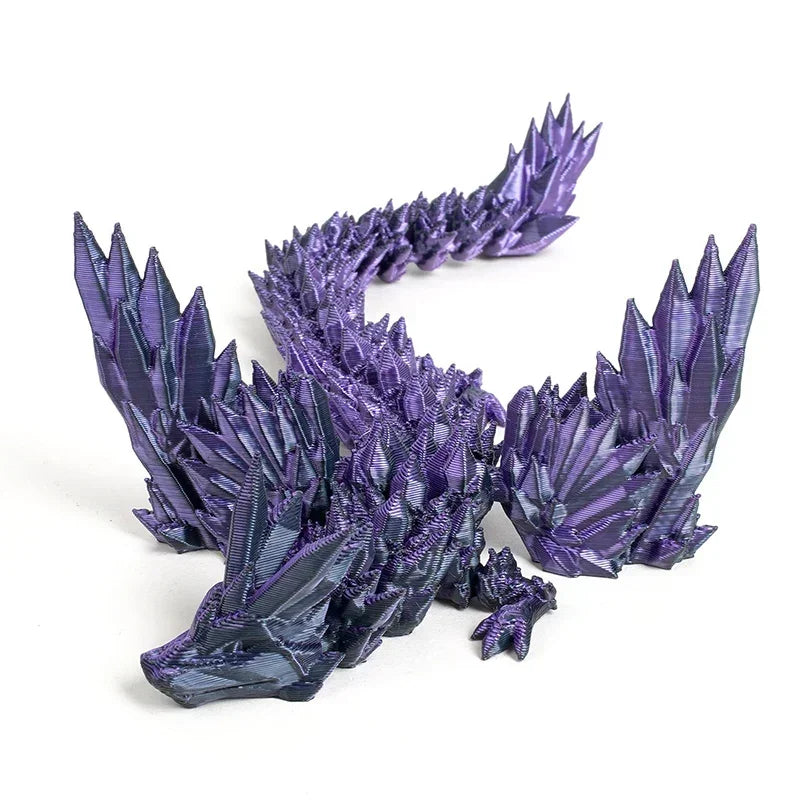 3D Printing Dragon Ornaments Sculpture – Flexible Articulated Dragon Crafts | Creative Kid Interaction Toys & Decorative Figurines - Image 9