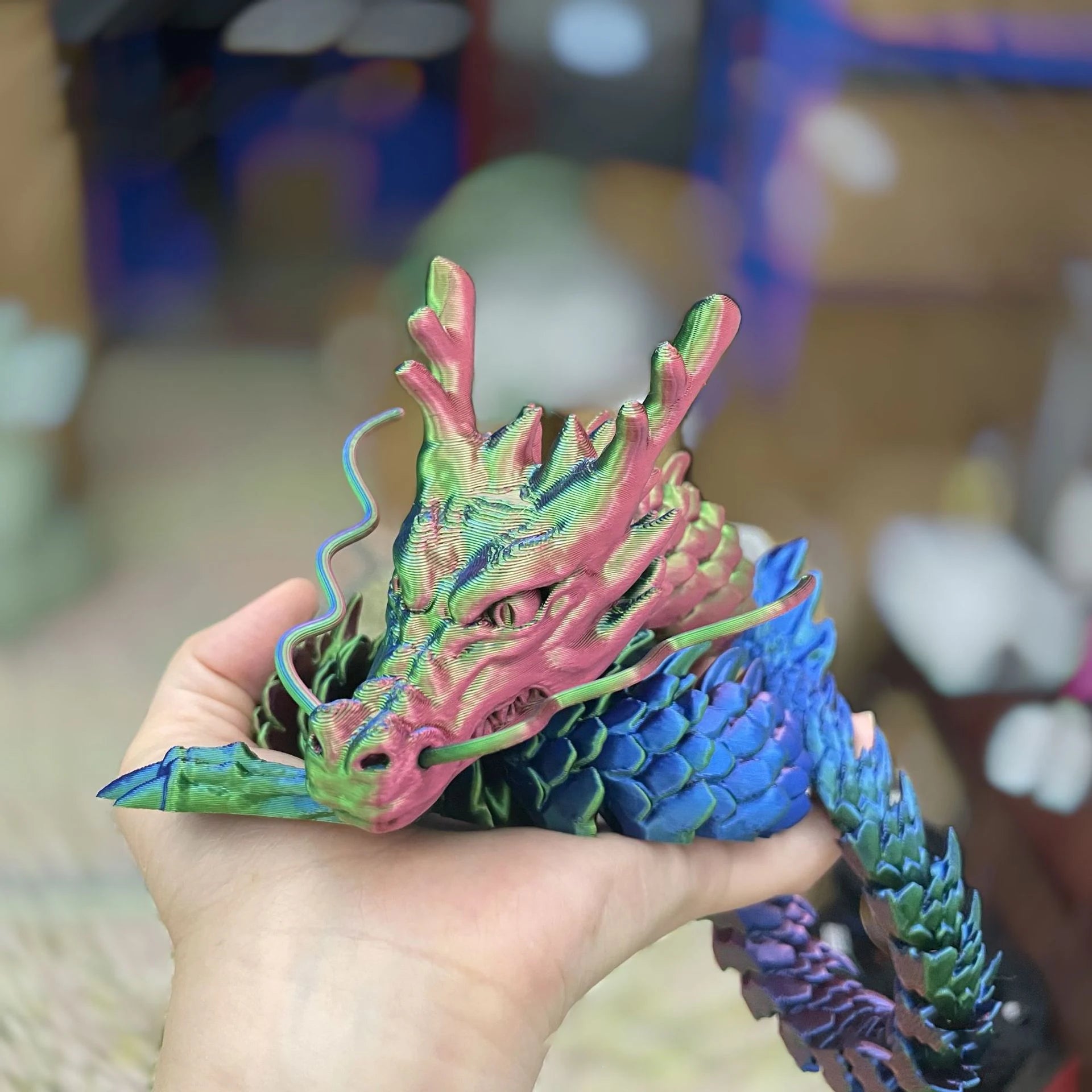 Giant 23.62" 3D Dragon Figurine – Perfect Desk, Car & Office Decor | Ideal Gift for Christmas, Thanksgiving & Valentine's - Image 5